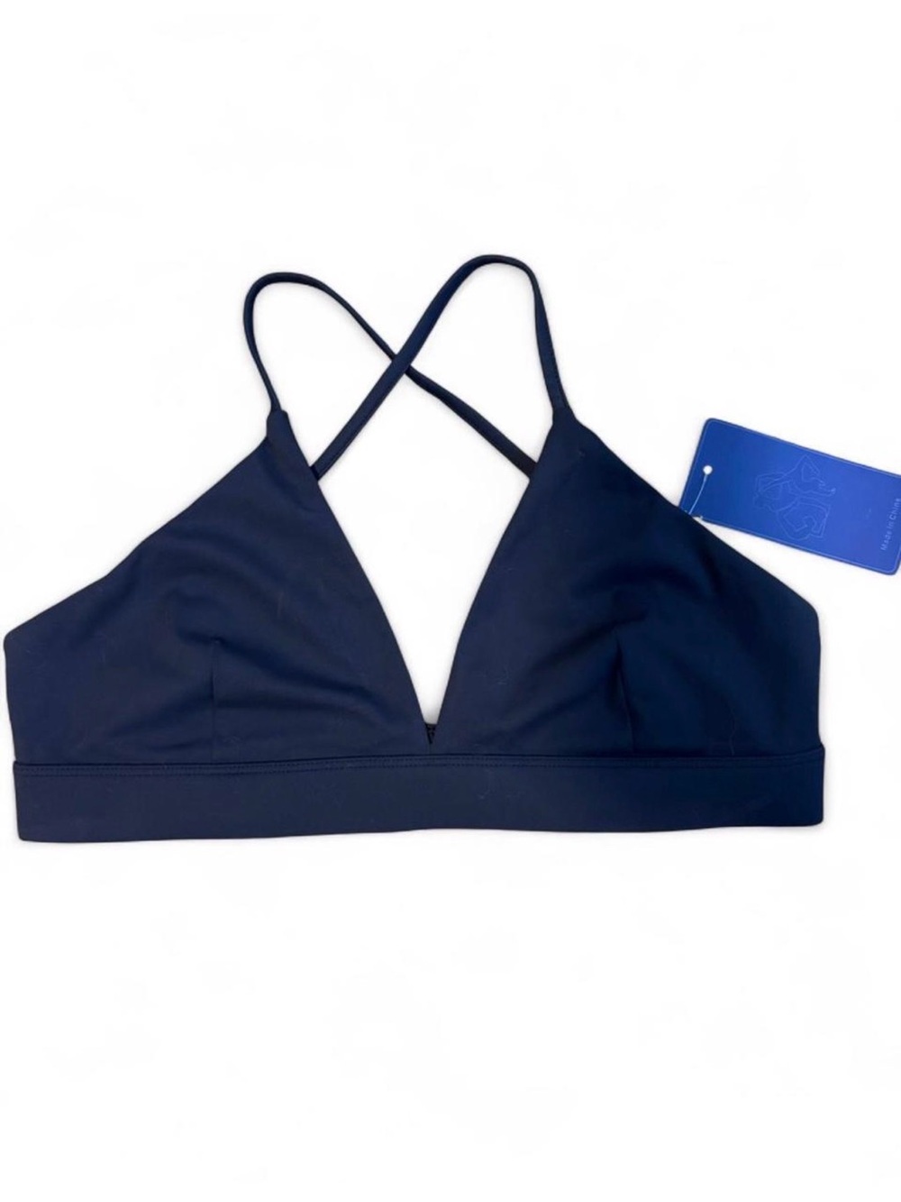 Women’s Cross-Back Bralette in Navy